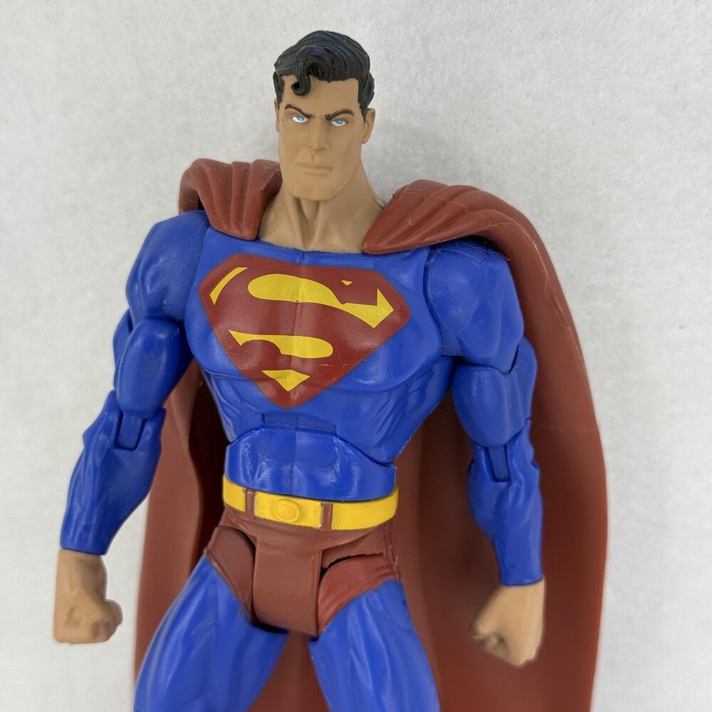 DC Comics Superman Action Figure 6" Blue Red Cape J2010 Plastic Superhero Toy